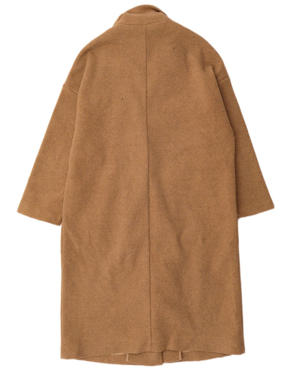 Zara Γυναικείο Oversized Πανωφόρι UK 10 Small Beige Polyester