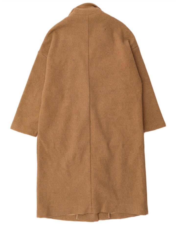 Zara Γυναικείο Oversized Πανωφόρι UK 10 Small Beige Polyester