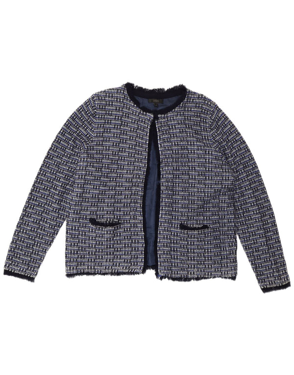 J. Crew Γυναικείο Σακάκι Μπουφάν UK 18 XL Blue Check Wool