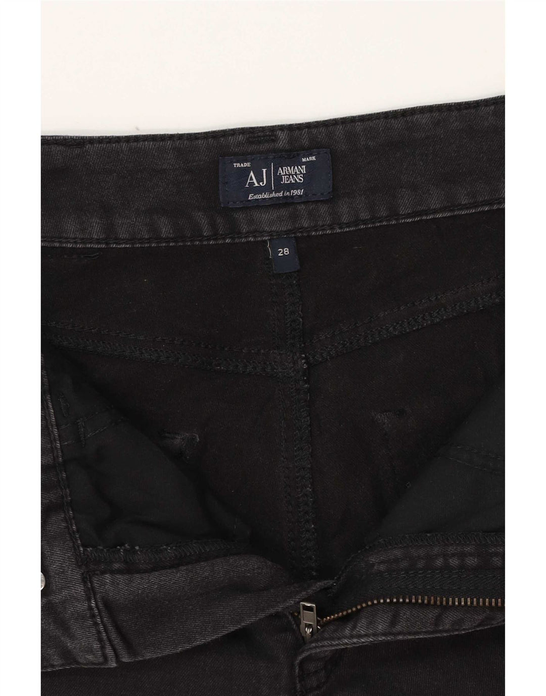 Armani Γυναικείο Slim Jeans W28 L28 Μαύρο