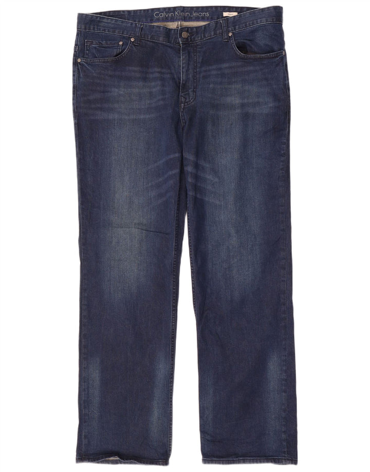 Ανδρικό τζιν ίσιο Calvin Klein W38 L32 Navy Blue
