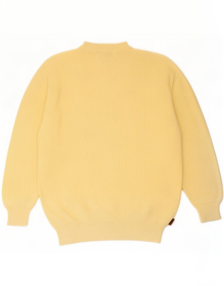 Ανδρικό πουλόβερ Fila Crew Neck Jumper IT 50 Μεσαίο κίτρινο βαμβακερό