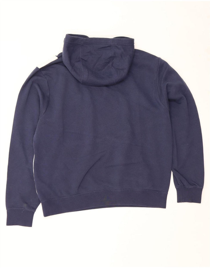 Ανδρικό γραφικό μπλουζάκι με κουκούλα NIKE, μεσαίο μπλε ναυτικό, βαμβακερό