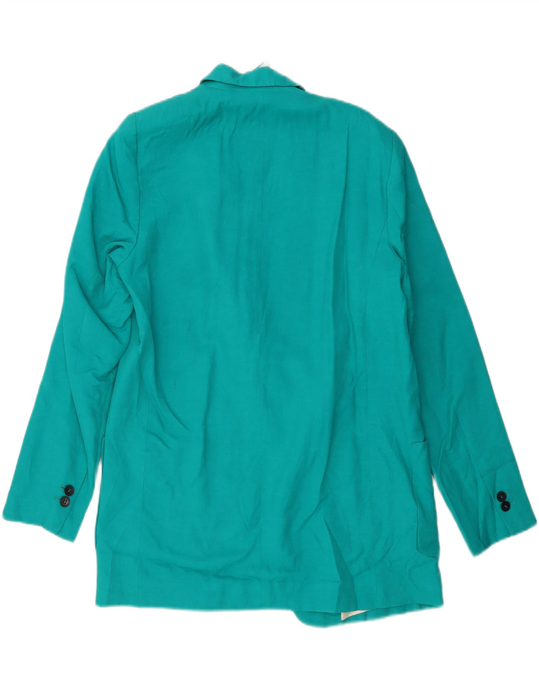ZARA Γυναικείο Open Blazer Jacket UK 14 Medium Turquoise Viscose