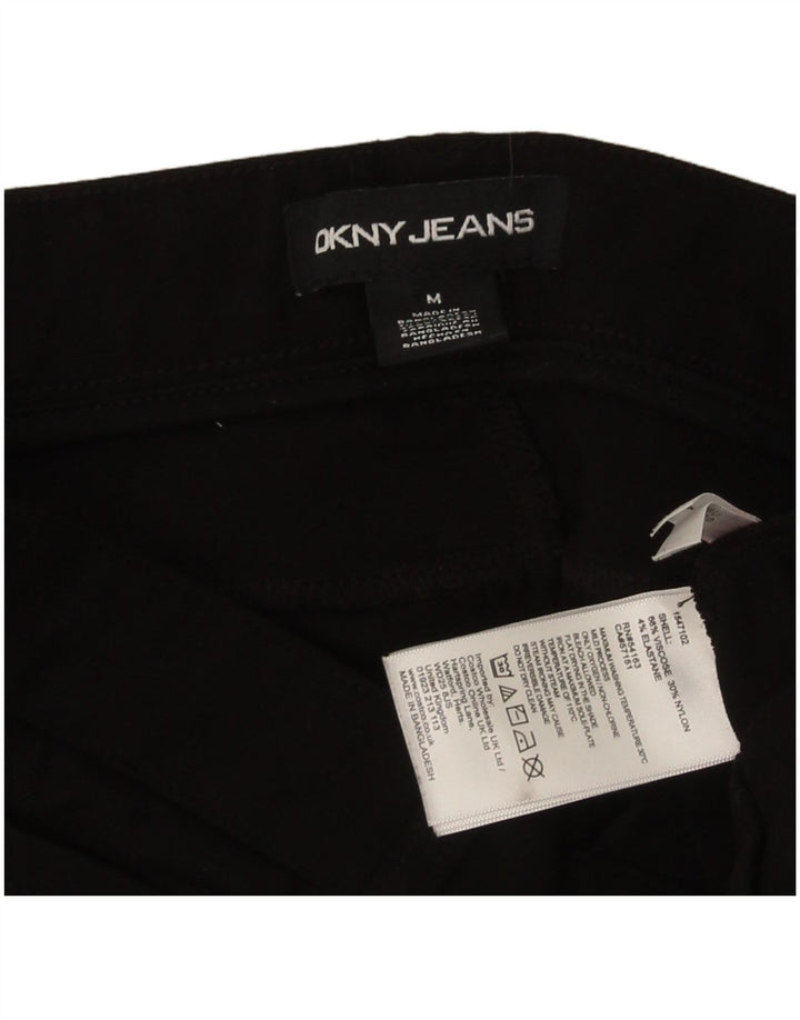 Dkny Γυναικείο Slim Casual Παντελόνι Medium W30 L28 Μαύρο βισκόζη