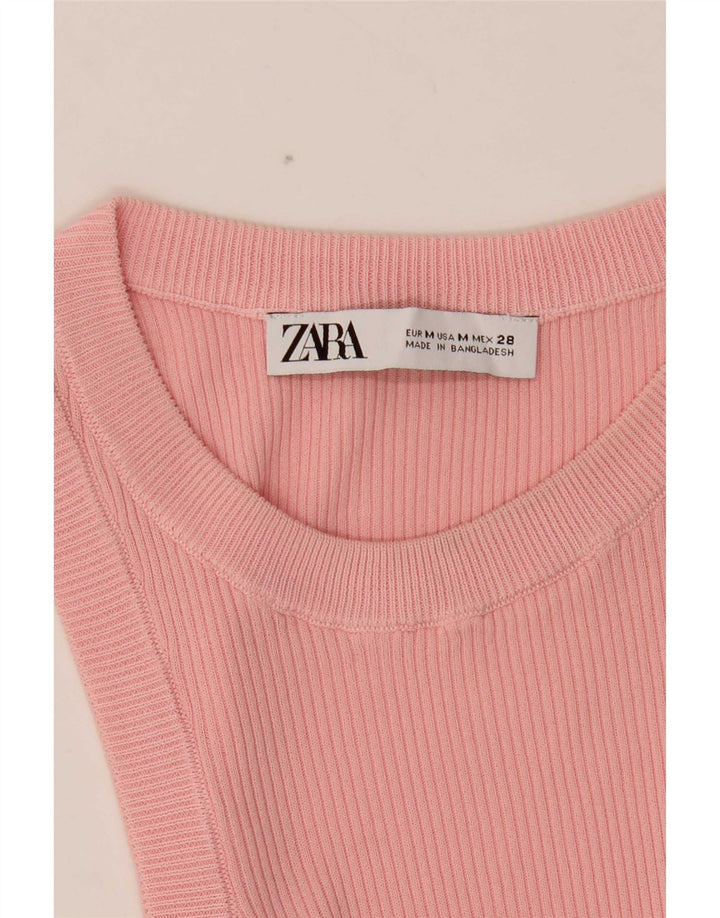 Zara Γυναικείο Γιλέκο Τοπ UK 12 Medium Pink