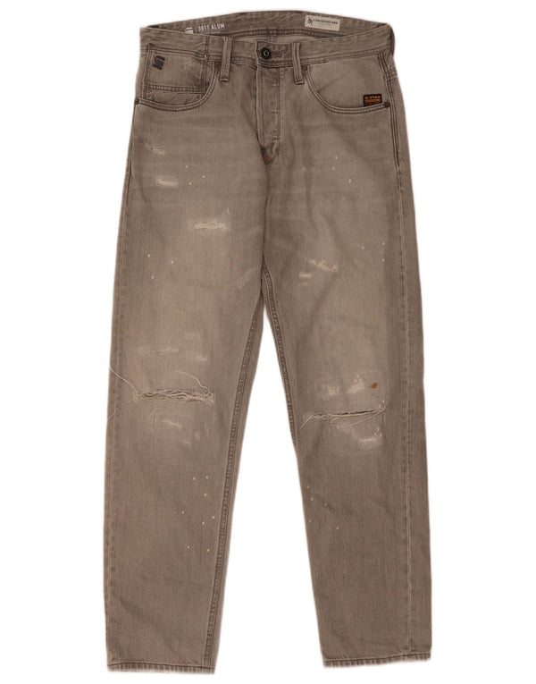Ανδρικά G-Star Relaxed Distressed Tapered Jeans W30 L32 Γκρι βαμβακερό