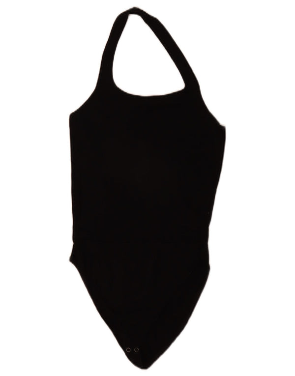 Zara Γυναικείο κορμάκι Halter UK 12 Medium Black Viscose
