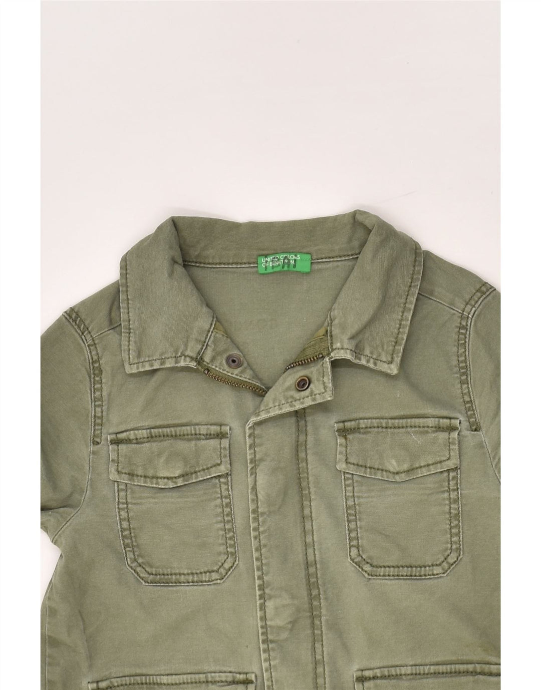 BENETTON Boys Utility Jacket 2-3 Years Khaki | Vintage Benetton | Thrift | Second-Hand Benetton | Used Clothing | Messina Hembry 