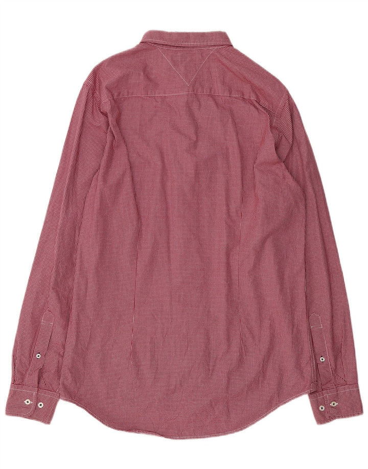 TOMMY HILFIGER Ανδρικό πουκάμισο Slim Fit μεγάλο κόκκινο βαμβακερό