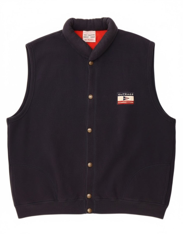 Ανδρική Αμάνικη αθλητική φόρμα Outrage Top Jacket 2XL Navy Blue Cotton