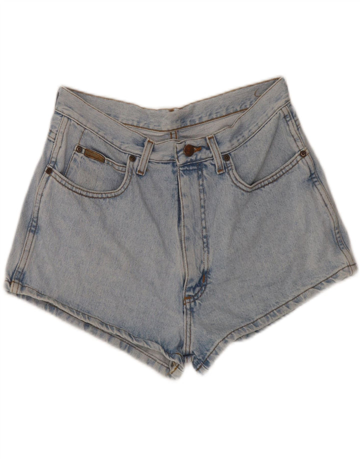 WRANGLER Womens High Waist Denim Shorts W32 Large Blue Vintage Wrangler and Second-Hand Wrangler from Messina Hembry 