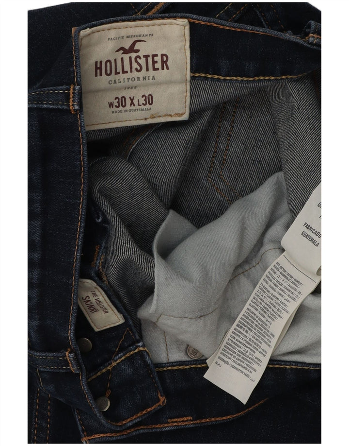 Ανδρικό τζιν HOLLISTER ίσιο W30 L30 Navy Blue Cotton