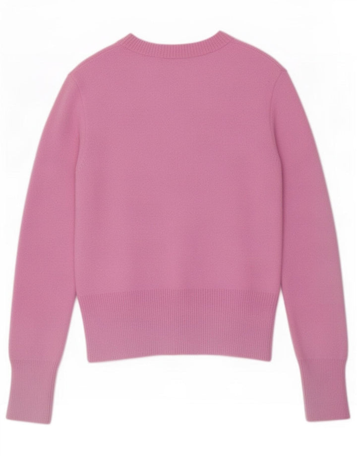 Zara Γυναικεία Ζακέτα UK 12 Medium Pink Polyamide