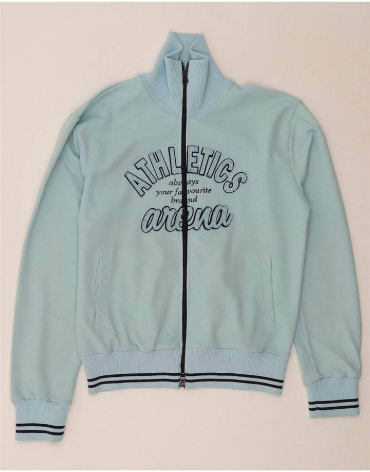 Γυναικεία αθλητική φόρμα γραφικών Arena Top Jacket μεσαίου μπλε πολυεστέρα