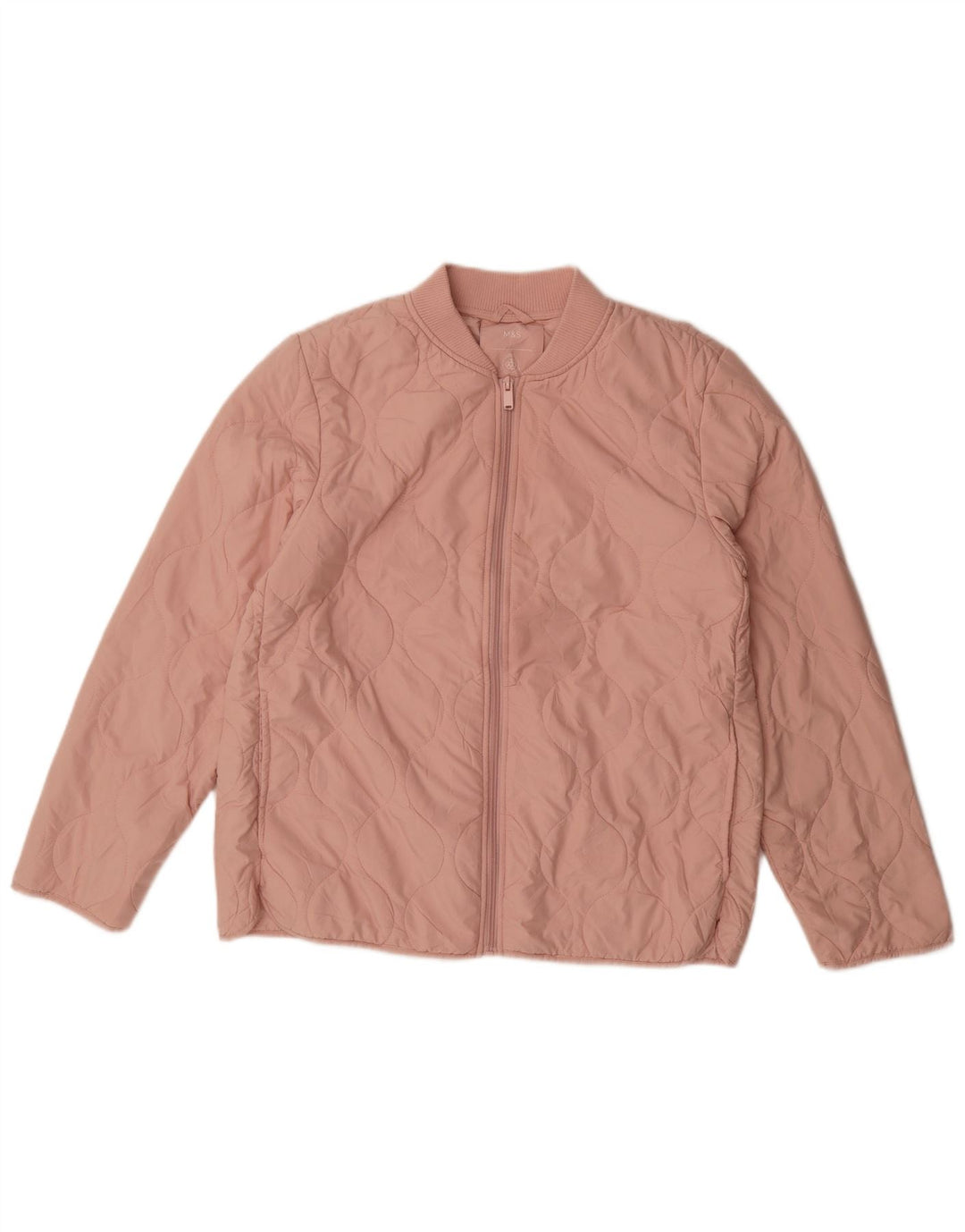 Marks & Spencer Γυναικείο Καπιτονέ μπουφάν UK 12 Medium Pink Polyester