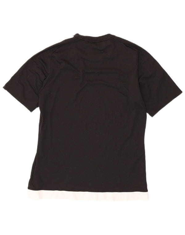 Ανδρικό T-Shirt Climalite Adidas Top Medium Black Colourblock Πολυεστέρας