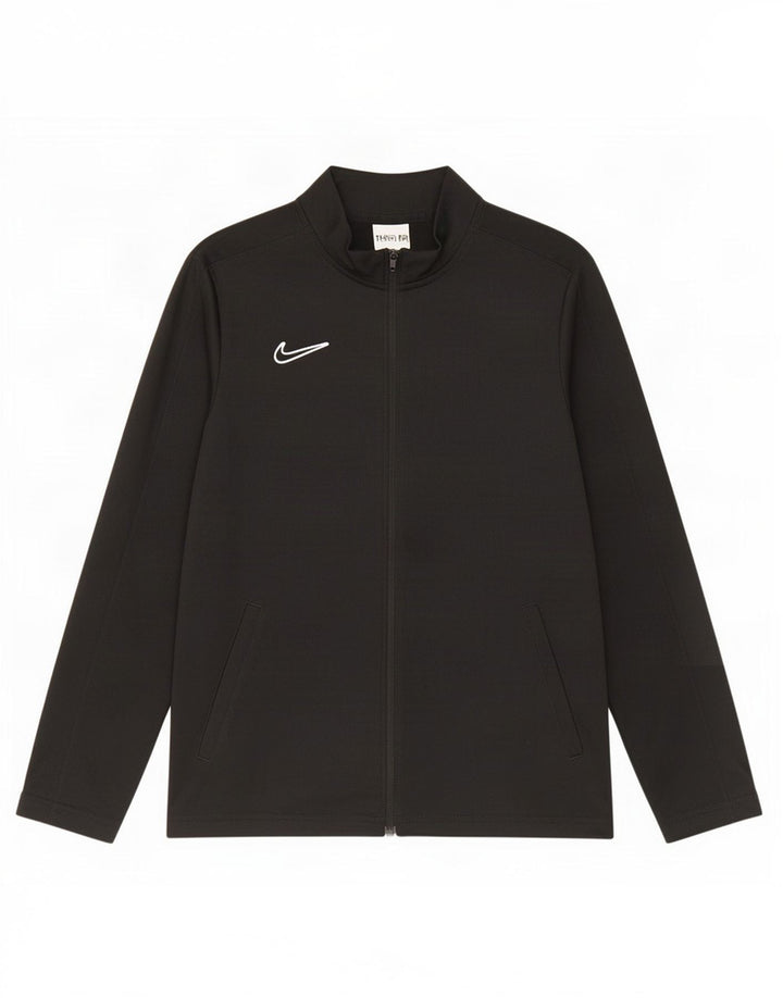 Μπουφάν Nike Boys Dri Fit αθλητική φόρμα 12-13 ετών μεγάλο μαύρο πολυεστέρα