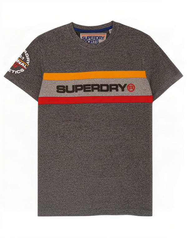 Ανδρικό γραφικό T-Shirt Superdry Top Large Grey Colourblock