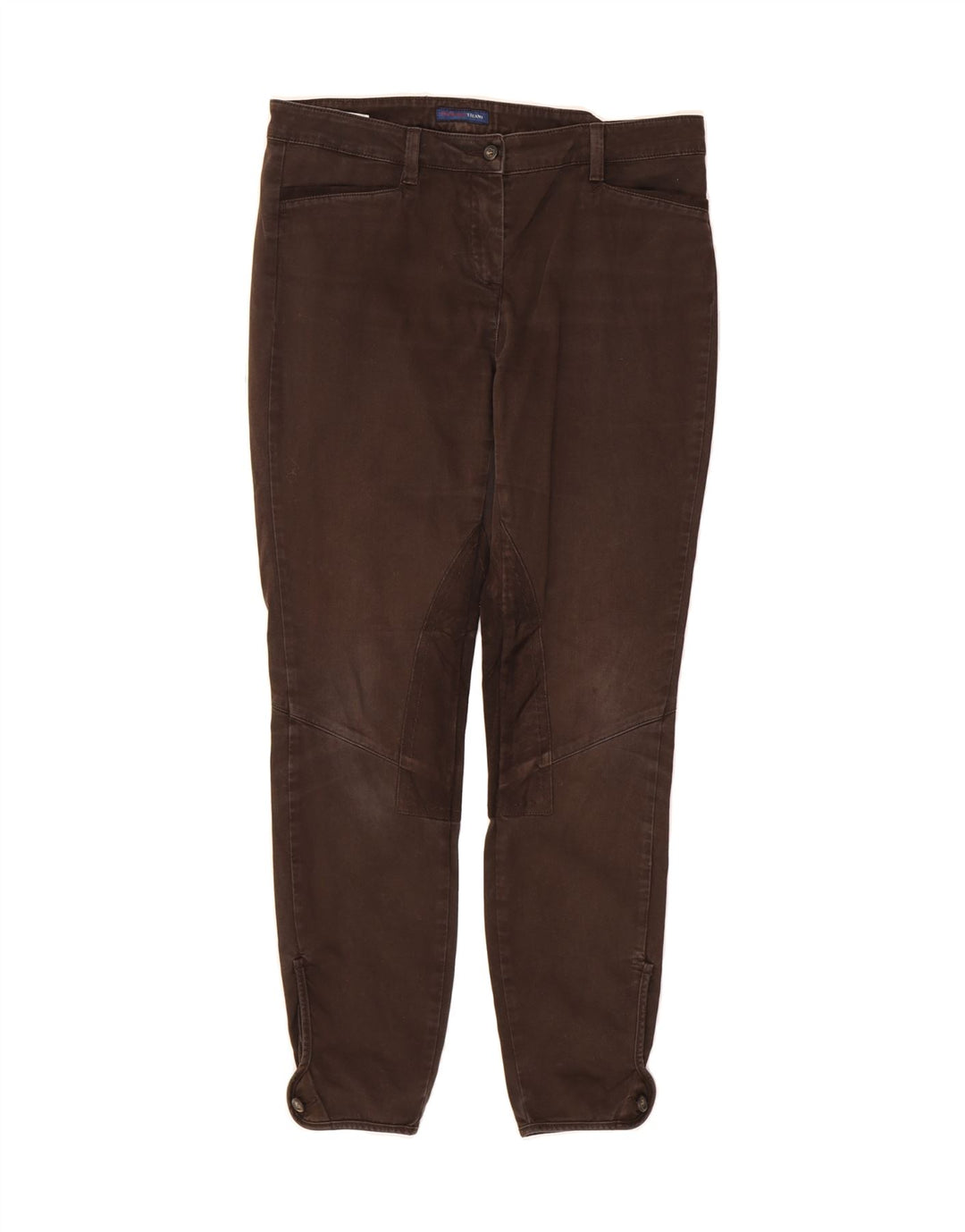 TRUSSARDI Womens Slim Casual Trousers IT 44 Medium W32 L29 Brown Vintage Trussardi and Second-Hand Trussardi from Messina Hembry 