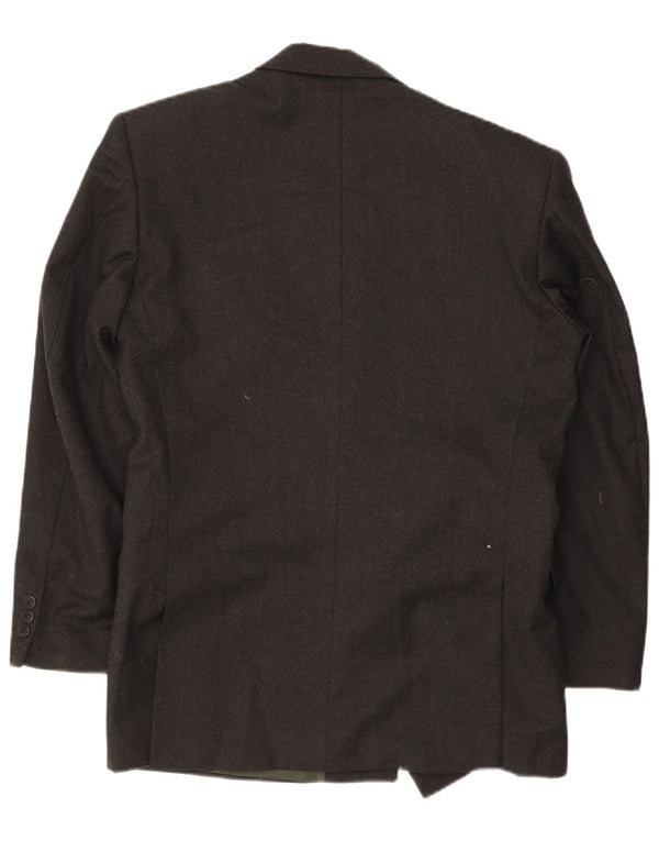 Vintage Ανδρικό Διπλό Μπουφάν Blazer IT 46 Small Black Wool