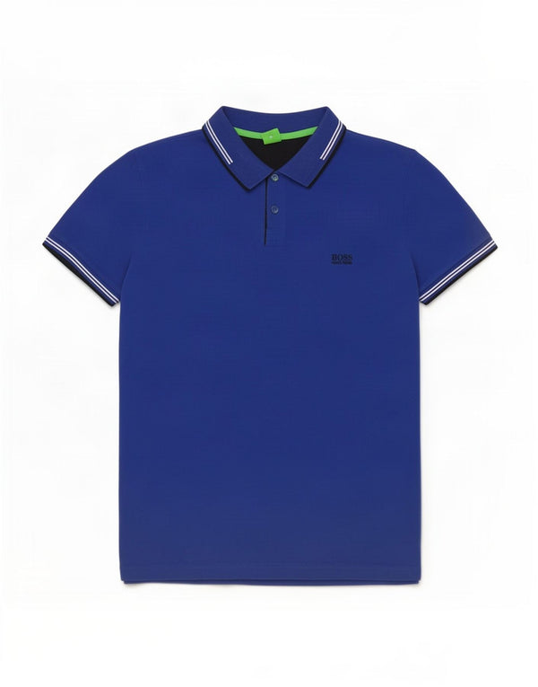 Ανδρικό μπλουζάκι Hugo Boss Slim Fit Polo XL Μπλε βαμβακερό