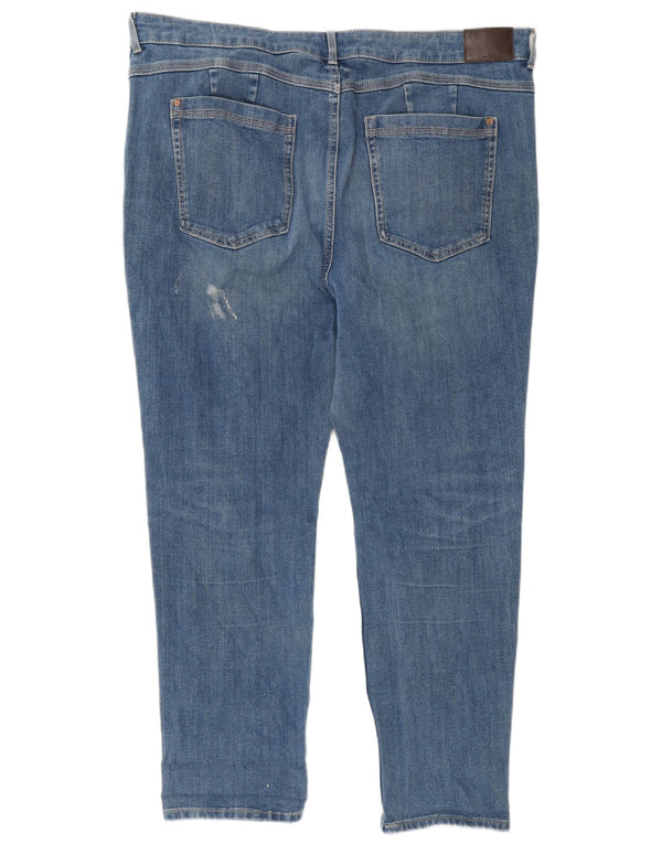 Marks & Spencer Γυναικεία Slim Jeans UK 20 2XL W38 L27 Blue Cotton