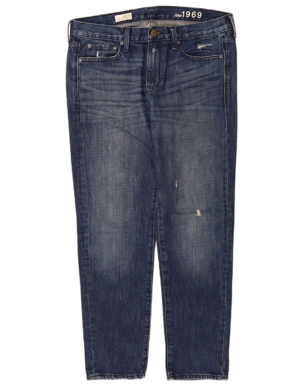 Gap Womens Boyfriend Slim Jeans US 6 Medium W28 L28 Blue Cotton