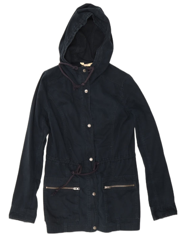 Hollister Γυναικείο Utility Jacket UK 14 Large Navy Blue από βαμβάκι