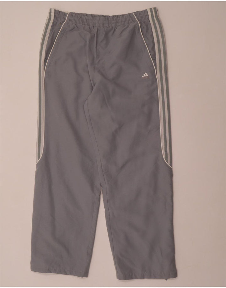Ανδρική αθλητική φόρμα Adidas Παντελόνι μεγάλου γκρι χρώματος πολυεστέρας