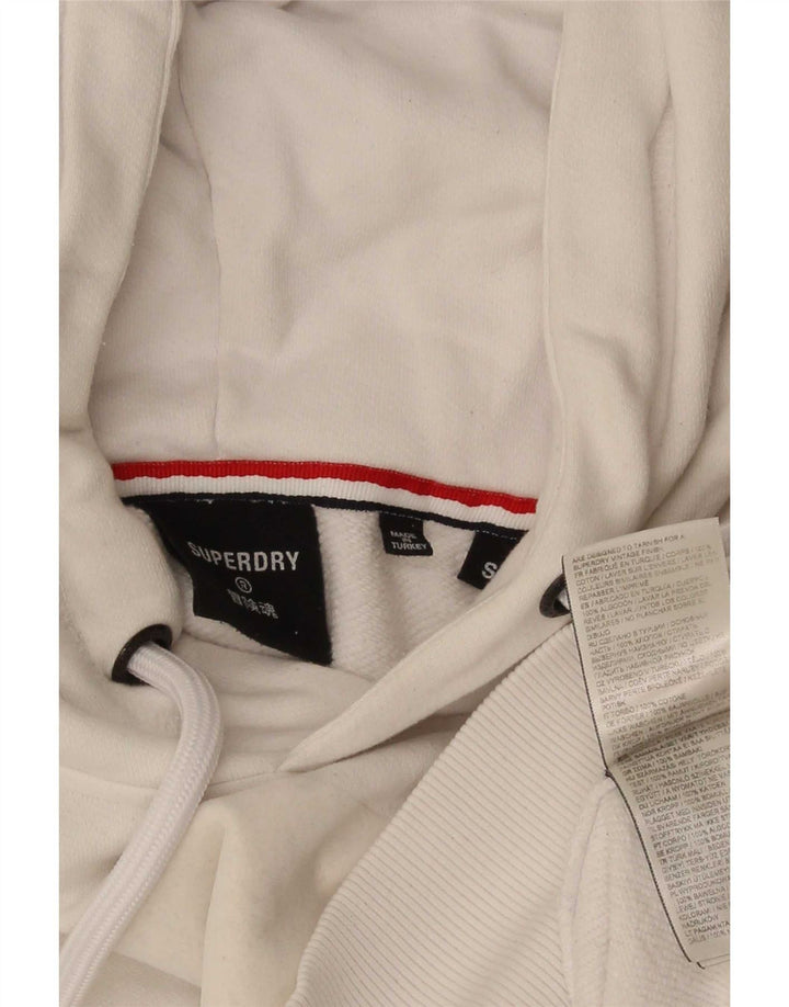 Ανδρικό γραφικό κουκούλα Superdry, μικρό λευκό βαμβακερό