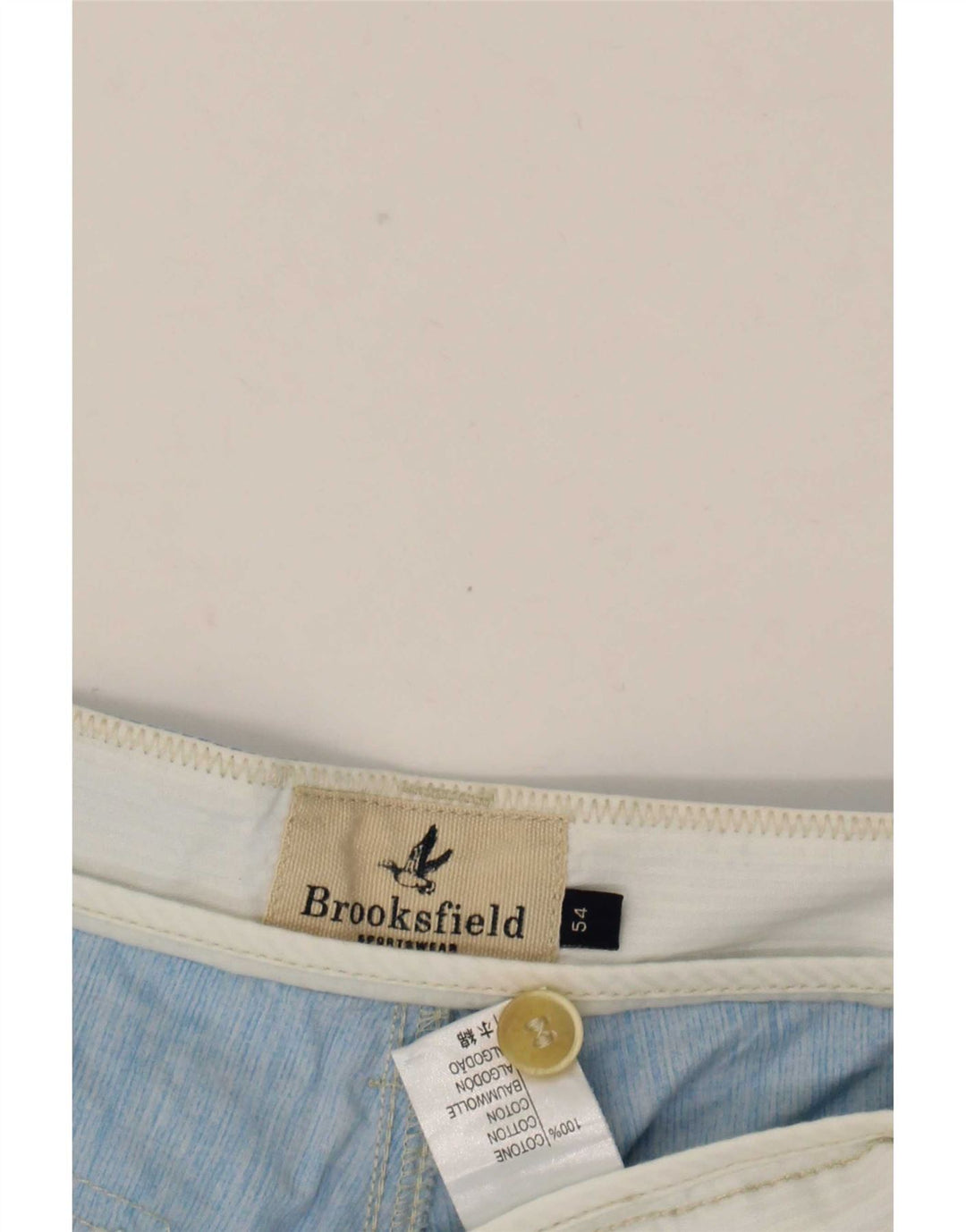 Ανδρικό σορτς Chino Brooksfield W36 μεγάλο μπλε βαμβακερό
