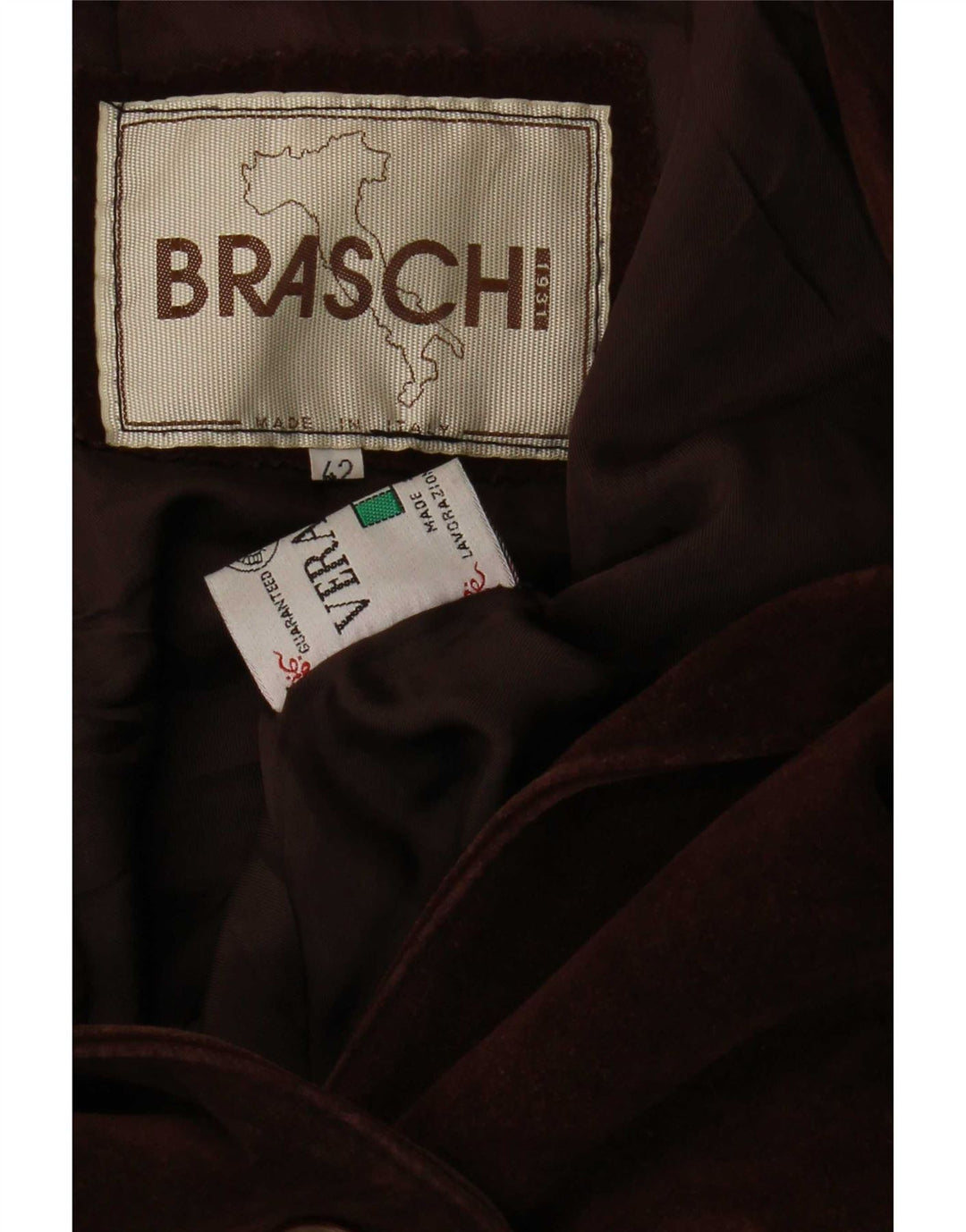Braschi Γυναικείο Μπουφάν με 4 κουμπιά Suede Blazer IT 42 Μεσαίο καφέ