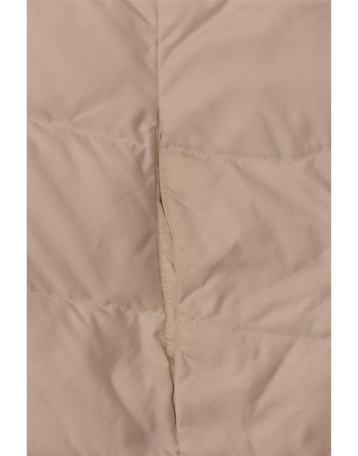 TOMMY HILFIGER Γυναικείο μπουφάν με κουκούλα με επένδυση UK 12 μεσαίο λευκό πολυεστέρας