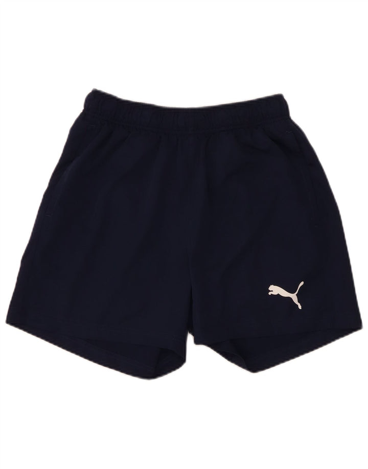 PUMA Mens Sport Shorts Medium Navy Blue Polyester