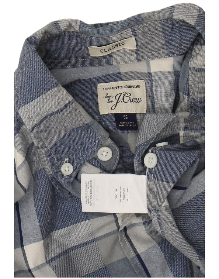 J. CREW Ανδρικό πουκάμισο Classic Fit Small Blue Check Cotton