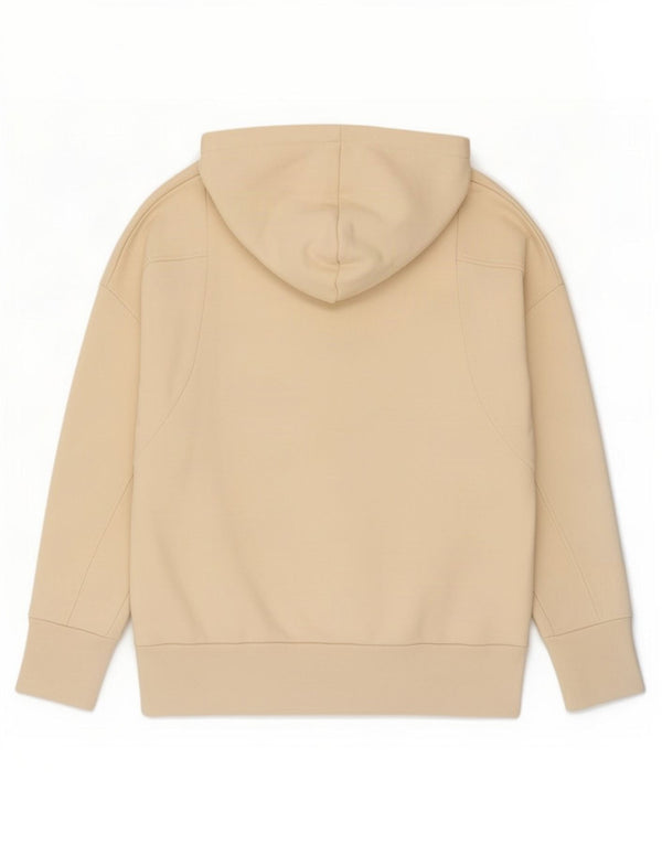 Adidas Γυναικείο Hoodie Jumper UK 16 Μεγάλο βαμβακερό μπεζ