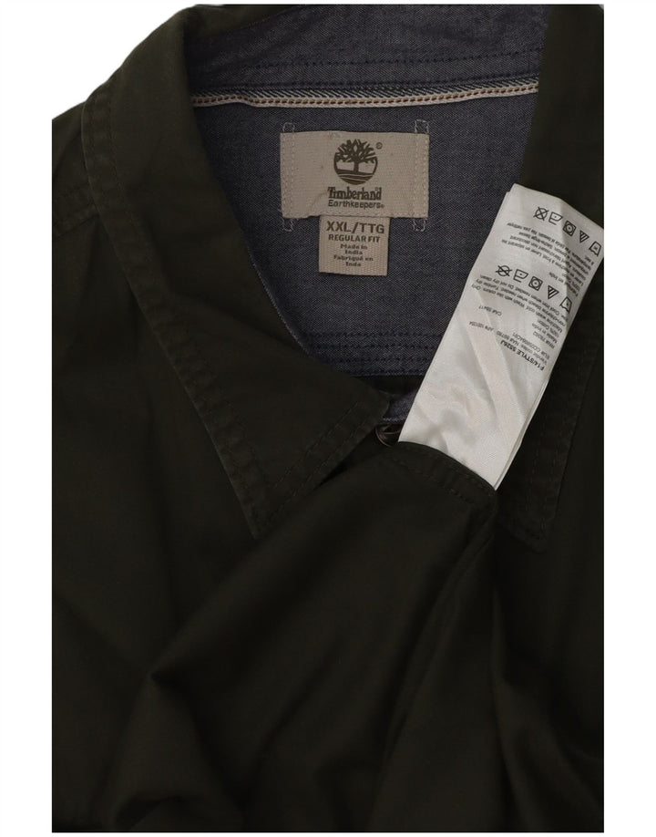 Ανδρικό πουκάμισο Timberland Earthkeepers κανονική εφαρμογή 2XL πράσινο βαμβακερό