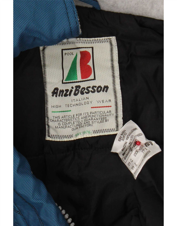 Anzi Besson Γυναικείο Μπουφάν Anorak με κουκούλα IT 42 Medium Blue Colourblock