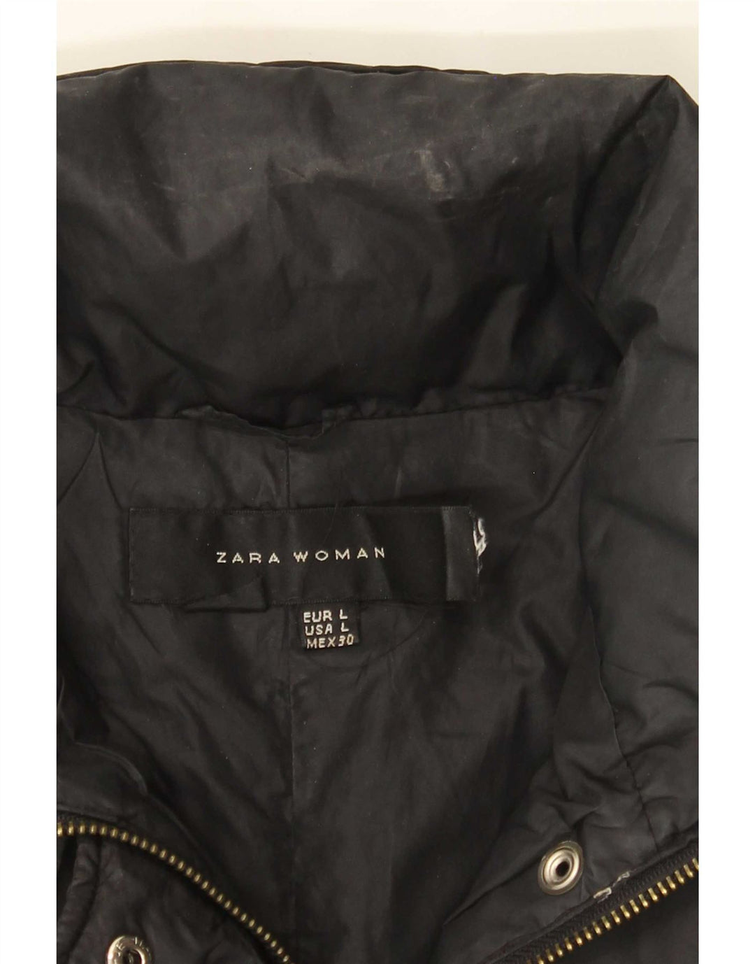 Zara Γυναικείο μπουφάν UK 14 Large Black