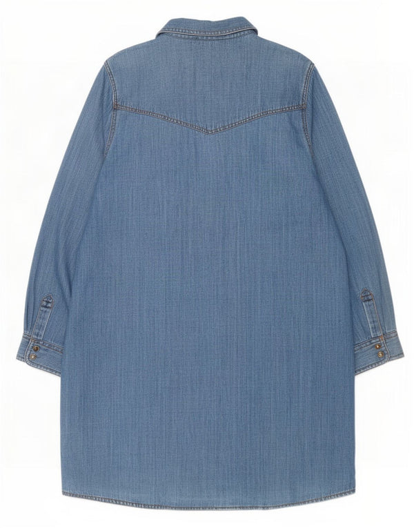Marks & Spencer Γυναικείο μακρυμάνικο τζιν πουκάμισο UK 18 XL μπλε βαμβακερό