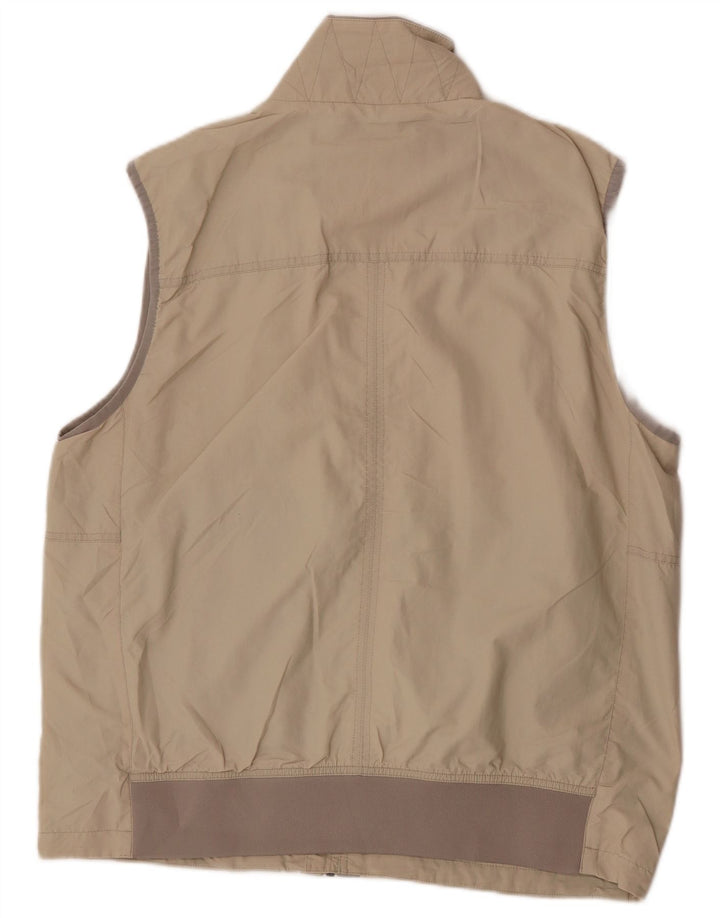 Marks & Spencer Mens Blue Harbor Utility Gilet UK 40 Large Beige