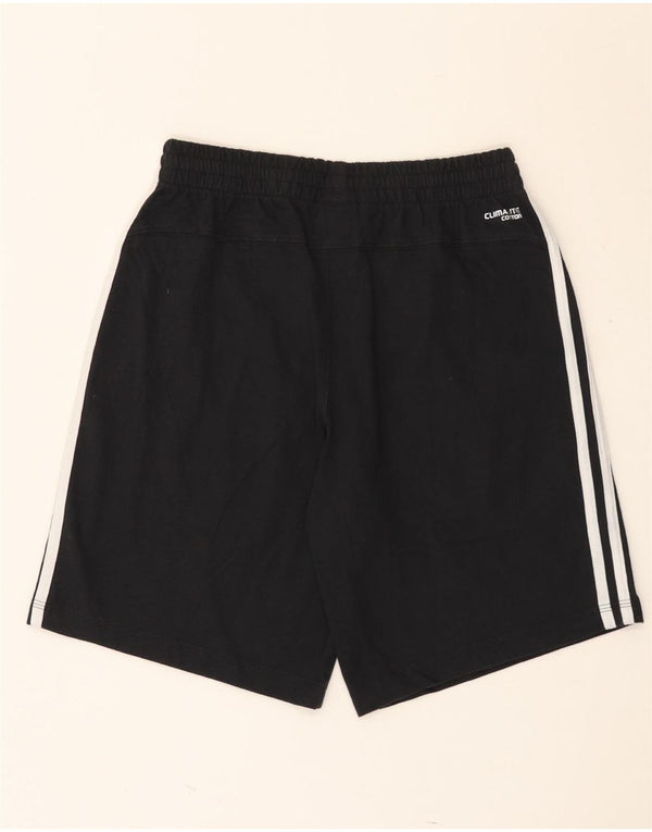 Ανδρικό αθλητικό σορτς Adidas Climalite, μικρό μαύρο βαμβακερό