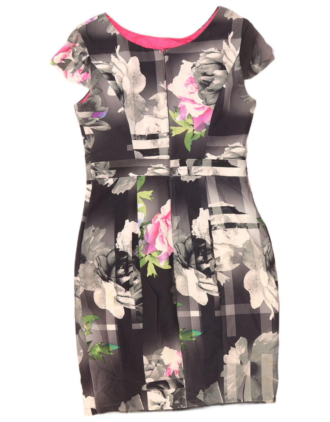 Γυναικείο φόρεμα με θήκη LIPSY UK 14 Medium Grey Floral Polyester
