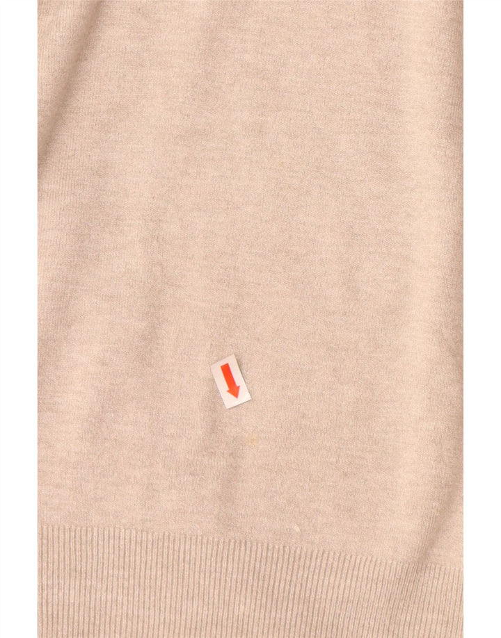 Γυναικείο πουλόβερ ZARA με V λαιμόκοψη UK 12 Medium Beige