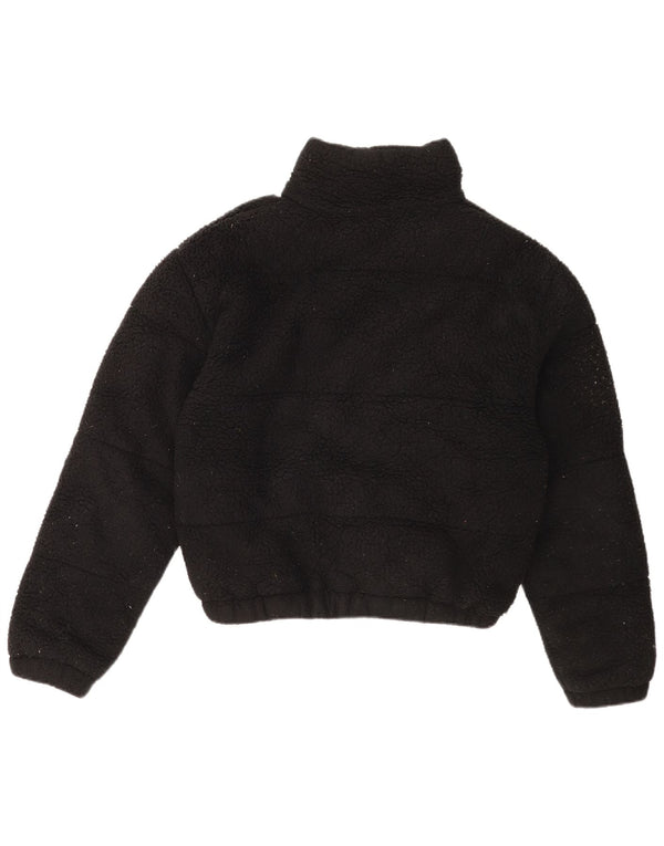 Ellesse Γυναικείο Oversized Fleece Jacket UK 8 Small Black Polyester