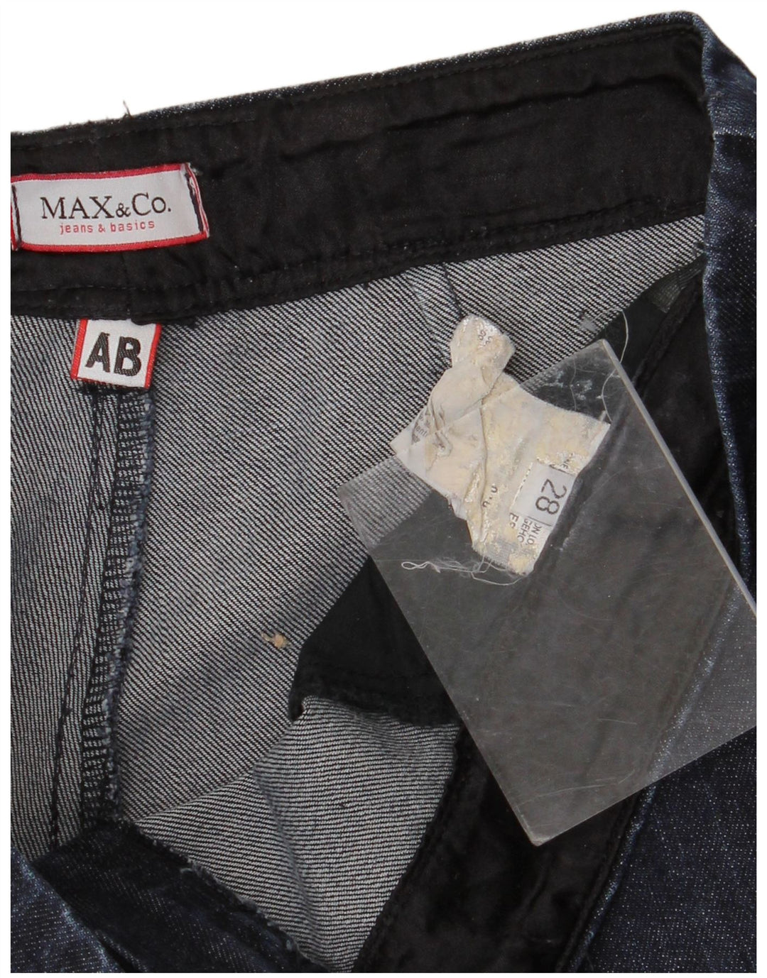 Max & Co. Γυναικείο τζιν φαρδύ πόδι W28 L28 Navy Blue