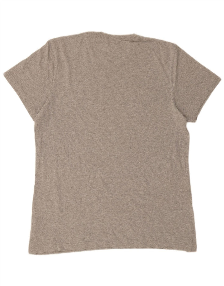 REEBOK Mens Graphic T-Shirt Top XL Grey Cotton