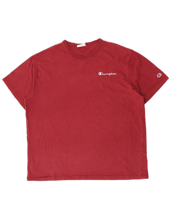 Ανδρικό T-Shirt Champion Heritage Top 2XL Βουργουνδίας Βαμβακερό