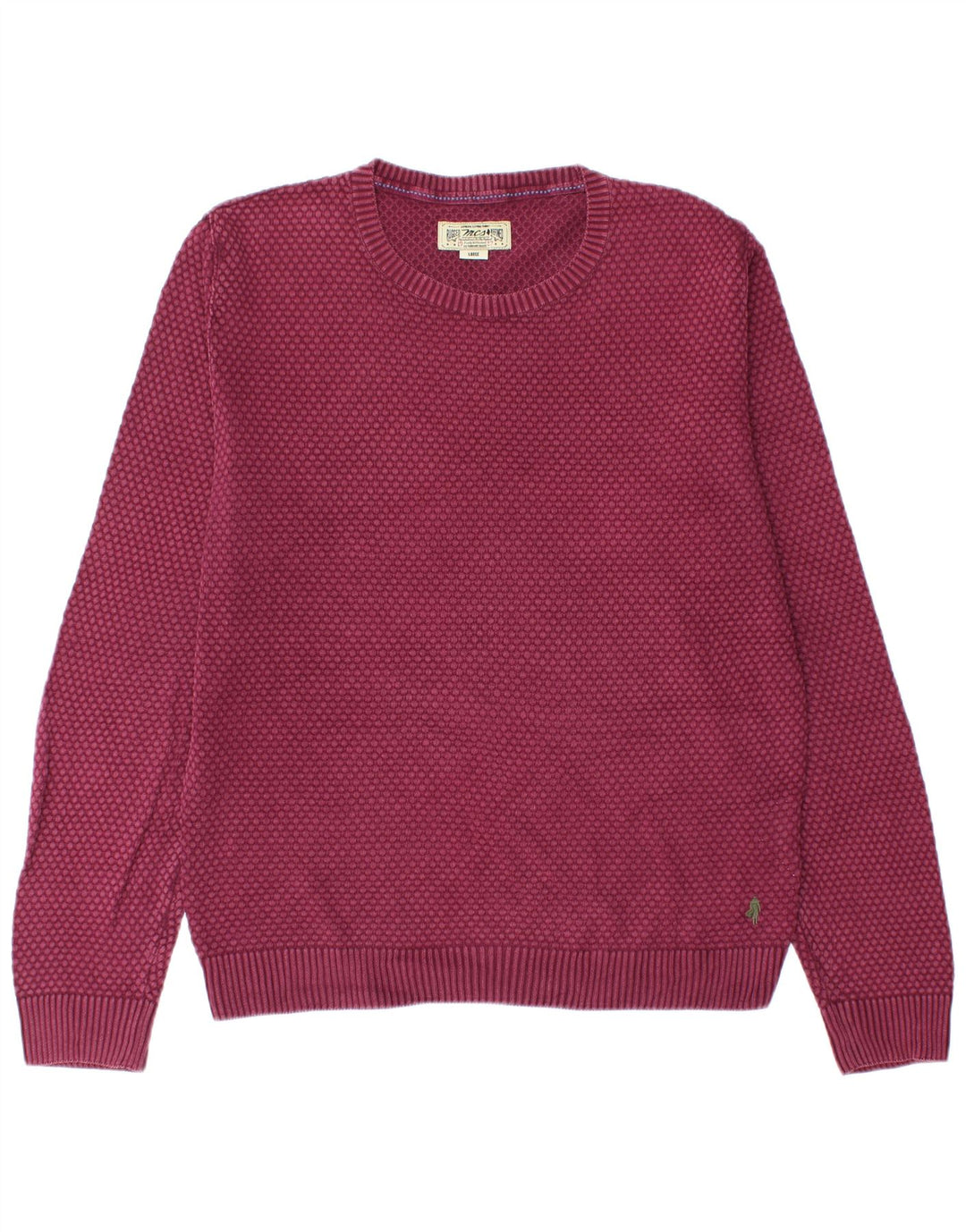 Ανδρικό πουλόβερ Marlboro Classics Crew Neck Jumper Μεγάλο Βουργουνδί